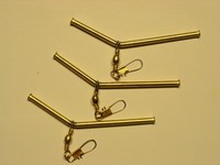 Abstandshalter 20cm - Messing - sehr robust im 3er Pack - für geniale Montagen