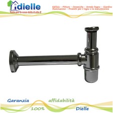 sifone a bottiglia da 1 lux scarico acqua bagno lavabo lavandino ottone cromato