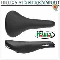  SELLE ITALIA SATTEL SADDLE TURBO SCHWARZ BLACK RENNRAD ROAD BIKE VINTAGE EROICA