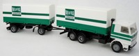Herpa Scania 112E V8 Wechselbrücken Hängerzug LKW NEUFRA Spedition Neuss 1:87 H0