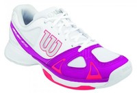 Wilson Rush Evo W Damen Tennisschuhe Farbe weiß/pink WRS319320 Größe 39 2/3 NEU