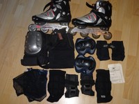 Inline Skates  ABEC5 System  Größe 44 mit sehr umfangreichen Zubehör