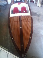 Mahagoni Holz Optik Airbrush Lackierung Ihres Boot Sportboot Motorboot GFK Boot