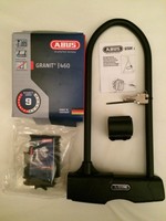 Abus Granit 460 Bügelschloss Fahrradschloss 300mm mit USH Schlosshalter NEU