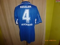 Stuttgarter Kickers Puma Heim Trikot 2000/01 "Familienschutz" + Nr.4 Keuler Gr.L
