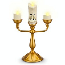 disney parks beauty and the beast lumiere light up candelabra new with box