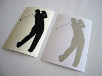 2 Golf Aufkleber / Sticker