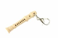 Blockflöte Flöte Charm Anhänger Bettelarmband Miniblings Charms Flöten Holz