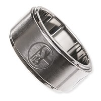 S04 FC Schalke 04 - Edelstahlring Ring- Schmuck - antiallergen 