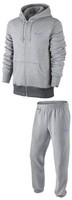 Nike Mens Athlectic Dept. Full Zipped Tracksuit Hoody & Bottoms Heather Grey  