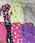 Lot Of 7 Footed Winter Pajamas 18-24 Months- Children's Place, Gerber, Carter's