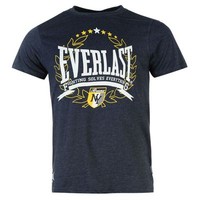 EVERLAST NAVY MARL MENS T-SHIRT NEU/NEW TEE TOP BOXING FITNESS NEW YORK BRONX NY