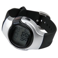 Neu Silber Pulsmesser Herzfrequenz Messer Herzfrequenzmesser Uhr Alarm