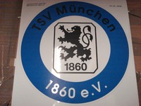 RARITÄT !Grosser Auto -  Aufkleber TSV 1860 München ca.22 cm Fussball Fanartikel