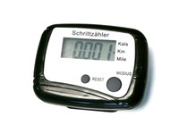 Schrittzähler KM/Meilen (Schwarz) Pedometer Kalorinzähler einfache Bedienung