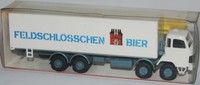 1:87 Roskopf 401 Saurer D 290/330 4-Achs Koffer-LKW Feldschlösschen Bier OVP H0