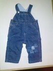 Baby / Toddler Boys The Children's Place Blue Jean Lined Overalls Size 3-6 Month
