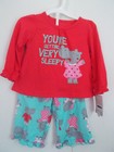 Carter's Toddler Girls Pajama Set Hippo Long Sleeve Size 12 Months NWT