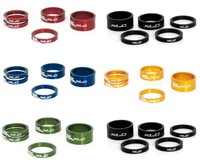 XLC A-Head Spacer-Set AS-A02 3 x 5, 1 x 10, 1 x 15, 1 1/8" rot schwarz blau gold