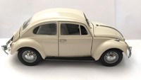 Franklin Mint Volkswagen Käfer 1967 Creme Weiss     1:24