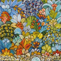 Poster / Leinwandbild Buntes Blattwerk - Mzuguno