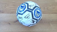 Fussball Fanartikel Hertha BSC Berlin Ball signiert Sammlerstück Rarität
