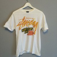 Stüssy T-Shirt Weiß Mit Print GR S Skater