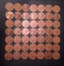 Old Great Britain Coin Lot - Half Pence - Unsearched Lot of 49 - Lot #922