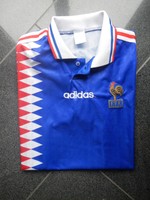 Frankreich (Nationalmannschaft) Adidas Vintage Fußball Trikot Größe S