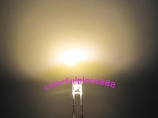 100pcs, 2x3x4mm 2x3x4 mm Warm White Water Clear Rectangle LED Leds + Resistors