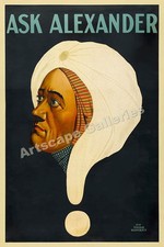 1920s Ask Alexander Classic Magician Poster - 20x30