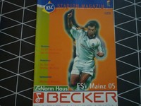Stadionheft KSC - FSV Mainz 05 , 1998/99