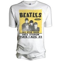 THE BEATLES - ALL STAR SHOW (SHEA STADIUM) - OFFICIAL MENS T SHIRT