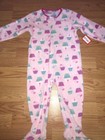 NWT Girl's Long Sleeve Cupcake One-Piece / Sleepwear. Kidgets Size: 24M