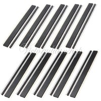 10 Stück Set Stiftleiste Buchsenleiste 2,54mm Buchse 40 Pin polig Header Streif 