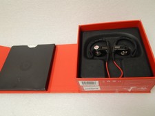Beats By Dre POWERBEATS Black Earbud Headphones Headset Only Defect (27139)