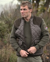 Weste Mil-Tec Hunter oliv Jäger Jagd Steppweste -NEU-