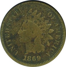 1869 Indian Head Cent * * (item # 419La)
