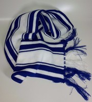 blau/weißer old school Schal / Ultras / Hooligans / Schalke / Hertha / Duisburg