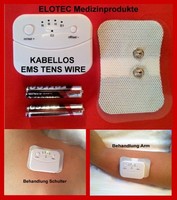 NEU!!! WIRELESS EMS TENS GERÄT MUSKEL STIMULATION SCHMERZTHERAPIE NERVEN MASSAGE