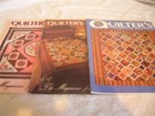 CRAFT LOT OF 3 QUILTER'S NEWLETTER MAGAZINES QUILT PATTERNS SET A 8
