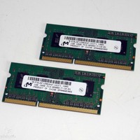 2x 1GB / 2GB 1Rx8 204pin Micron DDR3 RAM SO DIMM PC3 - 8500S @ 1066MHz
