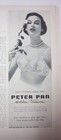 1957 Vintage Womens Peter Pan Hidden Treasure Nylon Lace Bra Ad