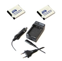 2 Akku + Ladegerät für Canon PowerShot SX400 IS  (NB-11L)