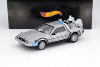 Delorean DMC12 Film Back to the Future III 1990 mit Mr. Fusion 1:18 HotWheels