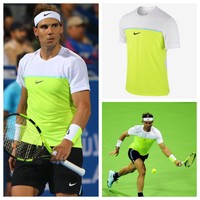 Rafael Nadal Nike Shirt 2016 RARITY Medium Tennis Federer Dri-Fit