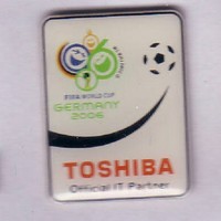 Fussball WM 2006 Toshiba Sponsoren Pin !!