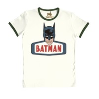 Batman T-Shirt -Face - Comic Shirt -altweiß- Original T-Shirt der Marke TRAKTOR®