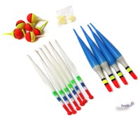 15 teiliges Posen-set ink Posenring Schwimmer Angelzubehör Laufposen (15Posen01)