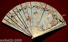 Fan Evental Important Sticks Hand Fan, Xix th